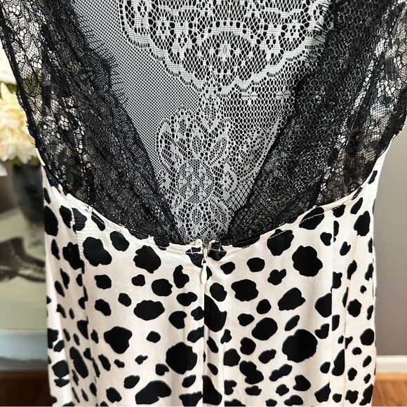 Anthropologie Vintage Y2K Inspired Dalmatian Print Slip Dress Size Medium - Picture 16 of 16